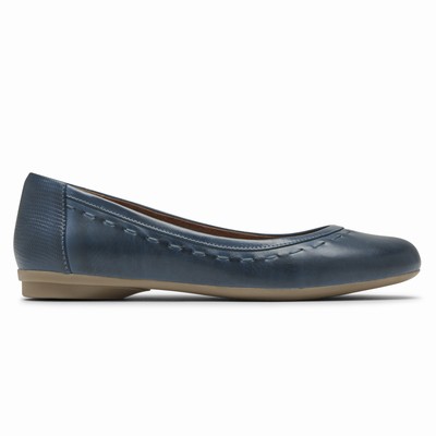 Rockport Cobb Hill Maiika Ballet Flache Schuhe Damen Blau XIO-346521